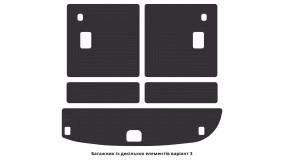 Interior mats for the Hyundai Santa Fe (CM) 2005-2010 II generation KR Crossover pre-restyling 7-seater - Фото 2
