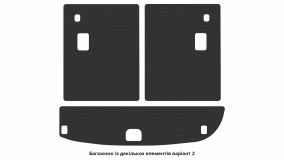 Interior mats for the Hyundai Santa Fe (CM) 2005-2010 II generation KR Crossover pre-restyling 7-seater - Фото 3