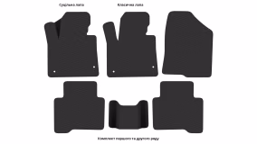 Interior mats for the Hyundai Santa Fe Grand (NC) 2012-2018 III generation EU Crossover 7-seater - Фото 5