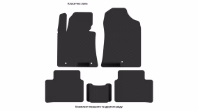 Interior mats for the Hyundai i30 (GD) 2012-2016 II generation EU Universal - Фото 3
