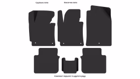 Interior mats for the Hyundai Elantra (MD) 2010-2015 V generation EU Sedan - Фото 3