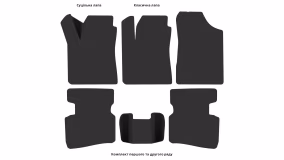 Interior mats for the Hyundai Elantra (HD) 2006-2011 IV generation KR Sedan - Фото 2