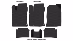 Interior mats for the Hyundai Elantra GT (AD) 2015-2020 VI generation US Hatchback - Фото 3