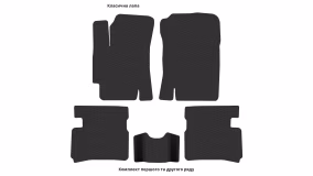Interior mats for the Hyundai Accent (MC) 2005-2010 III generation EU Hatchback - Фото 2
