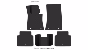 Interior mats for the Hyundai Genesis (DH) 2013-2020 II generation EU Sedan - Фото 3