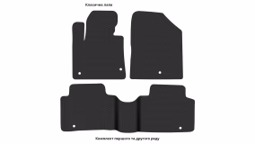 Interior mats for the Hyundai Maxcruz (NC) 2012-2018 III generation KR Crossover 7-seater - Фото 4