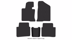Interior mats for the Hyundai Sonata (YF) 2009-2014 VI generation AE Sedan - Фото 2