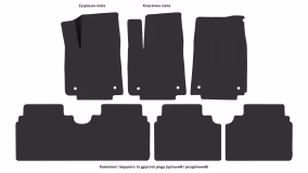 Interior mats for the Hyundai Ioniq 6 (CE) 2022-… I generation Liftback Electro - Фото 3