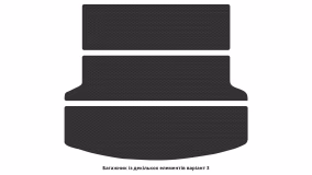 Interior mats for the Hyundai Santa Fe (MX5) 2023-… V generation EU Crossover - Фото 2