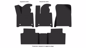 Interior mats for the Hyundai Santa Fe (MX5) 2023-… V generation EU Crossover - Фото 5