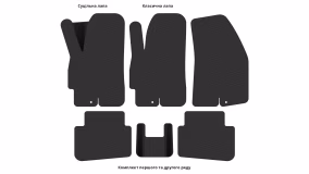 Interior mats for the Hyundai Coupe (RD) 1996-2002 I generation KR Coupe - Фото 3