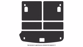 Interior mats for the Hyundai ix55 2007-2012 I generation Crossover 7-seater - Фото 2