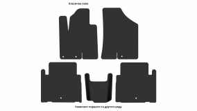 Interior mats for the Hyundai ix55 2007-2012 I generation Crossover 7-seater - Фото 5
