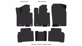 Interior mats for the Hyundai Tucson (NX4) 2021-… IV generation US Crossover Long Hybrid - Фото 3