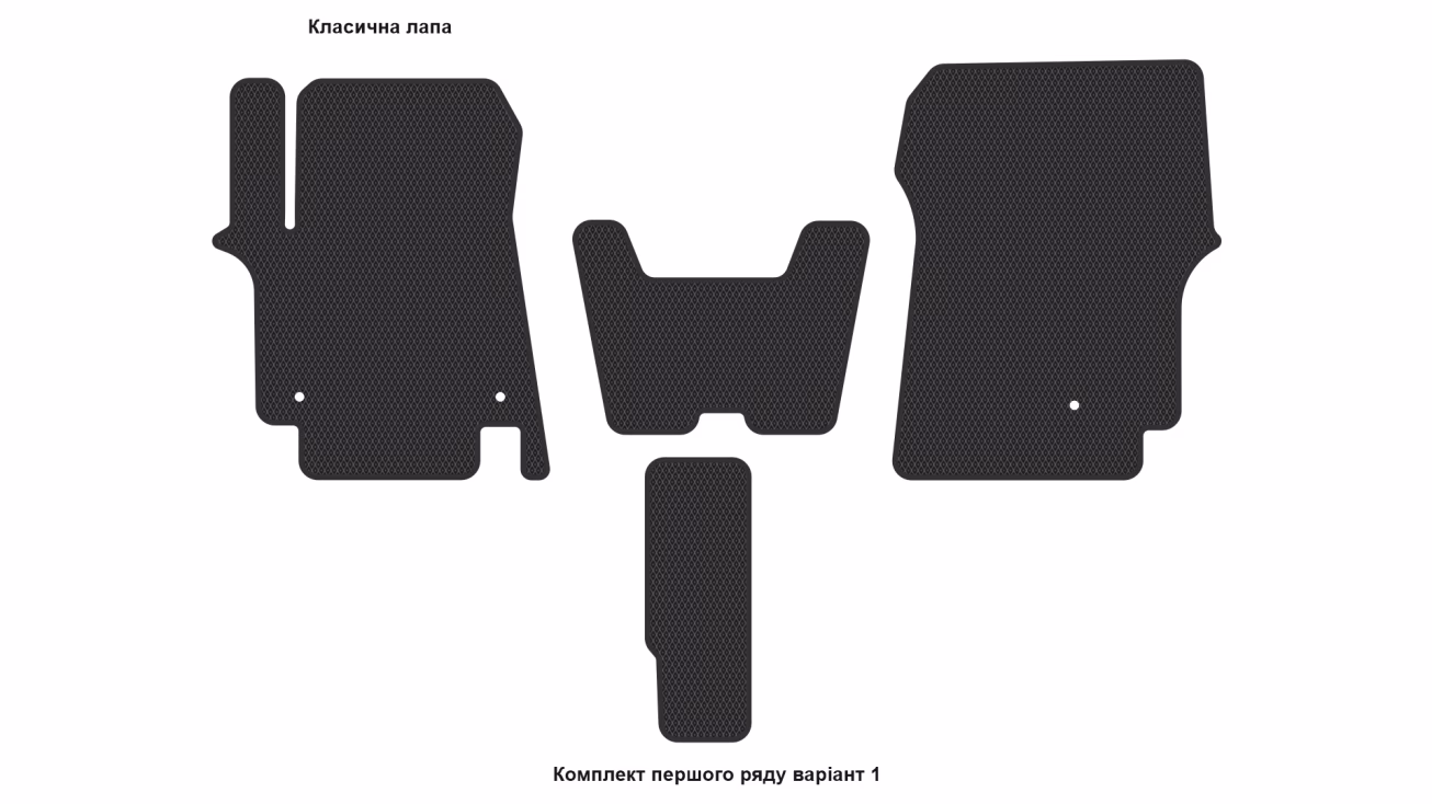 Interior mats for the Hyundai Staria Tourer (US4) 2021-… I generation EU VAN 11-seater - Фото 2