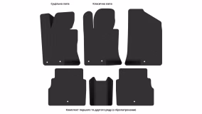 Interior mats for the Hyundai Sonata (YF) 2009-2014 VI generation Sedan - Фото 5