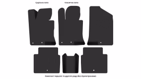 Interior mats for the Hyundai Sonata (YF) 2009-2014 VI generation Sedan - Фото 6