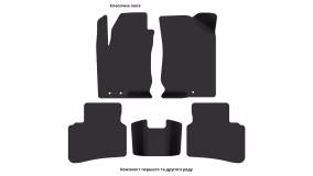 Interior mats for the Hyundai i30 (FD) 2007-2010 I generation EU Hatchback pre-restyling 5-door - Фото 6