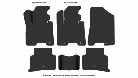 Interior mats for the Hyundai Tucson (TL) 2015-2021 III generation EU Crossover - Фото 4