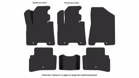 Interior mats for the Hyundai Tucson (TL) 2015-2021 III generation EU Crossover - Фото 5