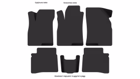 Interior mats for the Hyundai Sonata (EF) 2001-2004 IV generation EU Sedan restyling - Фото 3