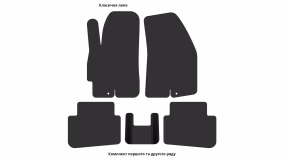 Interior mats for the Hyundai Tiburon (RD) 1996-2002 I generation Coupe - Фото 3