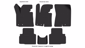 Interior mats for the Hyundai ix35 (LM) 2010-2017 II generation EU Crossover - Фото 3