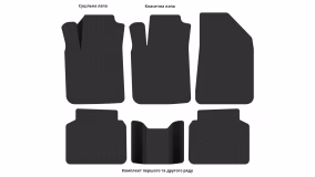 Interior mats for the Hyundai Grandeur (TG) 2005-2011 IV generation EU Sedan - Фото 3