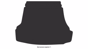 Interior mats for the Hyundai Sonata (NF) 2004-2010 V generation EU Sedan - Фото 3