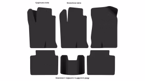 Interior mats for the Hyundai Sonata (NF) 2004-2010 V generation EU Sedan - Фото 4
