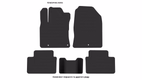 Interior mats for the Hyundai i30 (PD) 2016-… III generation EU Liftback - Фото 3