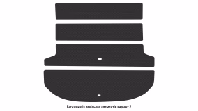 Interior mats for the Hyundai Santa Fe (TM) 2018-2020 IV generation US Crossover pre-restyling 5-seater - Фото 2