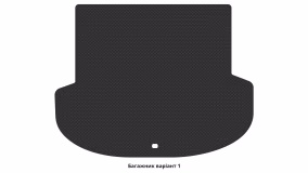 Interior mats for the Hyundai Santa Fe (TM) 2018-2020 IV generation US Crossover pre-restyling 5-seater - Фото 3