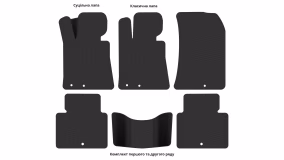 Interior mats for the Hyundai Genesis (BH) 2008-2013 I generation EU Sedan - Фото 2