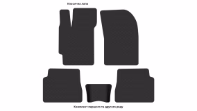 Interior mats for the Hyundai Elantra (J2/J3) 1995-2000 II generation EU Sedan - Фото 2