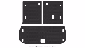 Interior mats for the Infiniti QX60 (JX35) 2012-2021 I generation Crossover 7-seater - Фото 2