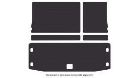 Interior mats for the Infiniti QX56 (JA60) 2004-2010 II generation Crossover 7-seater - Фото 2
