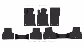 Interior mats for the Infiniti Q50 2013-2017 I generation EU Sedan pre-restyling - Фото 4