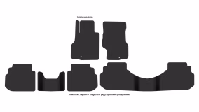 Interior mats for the Infiniti M(Q70) (Y50) 2003-2010 II generation EU Sedan - Фото 3