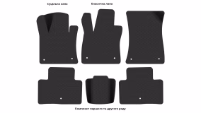 Interior mats for the Infiniti QX50 2017-… II generation Crossover - Фото 3