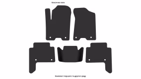 Interior mats for the Infiniti QX80 2013-2018 I generation EU Crossover 8-seater - Фото 6