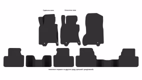 Interior mats for the Infiniti G25-G35 2006-2015 IV generation EU Sedan - Фото 3