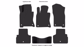 Interior mats for the Infiniti Q50 2017-… I generation EU Sedan restyling - Фото 3