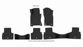 Interior mats for the Infiniti Q50 2013-2018 I generation US Sedan Hybrid - Фото 3