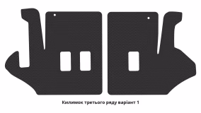 Interior mats for the Infiniti QX80 2018-2024 I generation JP Crossover restyling 7-seater - Фото 3