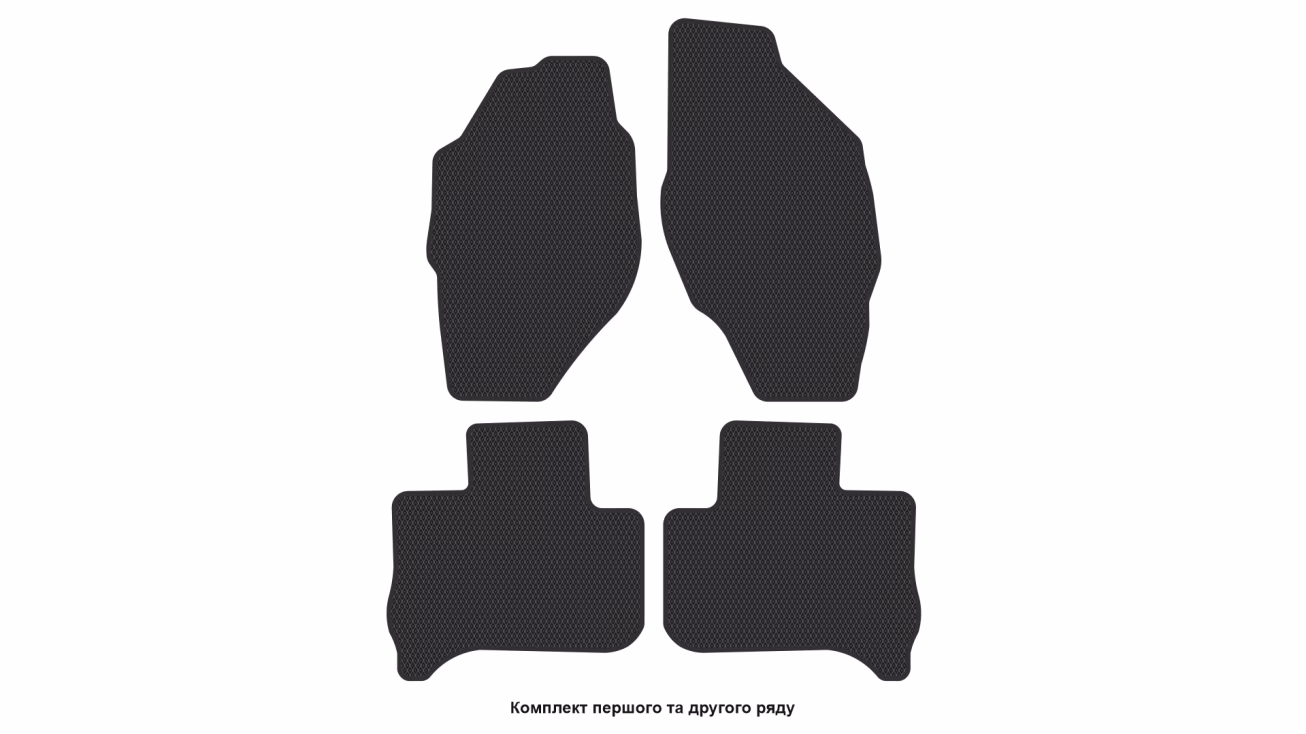 Interior mats for the Isuzu D-Max 2002-2012 I generation EU Pickup 2-door left-hand - Фото 2