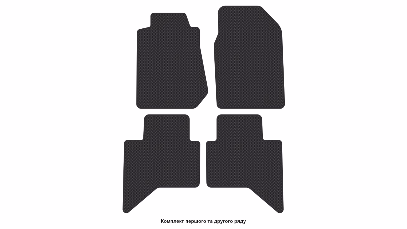 Interior mats for the Isuzu D-Max 2012-2019 II generation EU Pickup 4-door - Фото 2