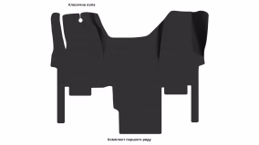 Interior mats for the Iveco Daily 6 2014-… VI generation EU VAN Crew Cab - Фото 3