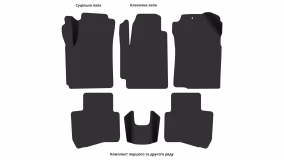 Interior mats for the JAC S2 2015-… I generation EU Crossover - Фото 3