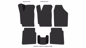 Interior mats for the JAC J5 2011-2017 I generation EU Sedan - Фото 3